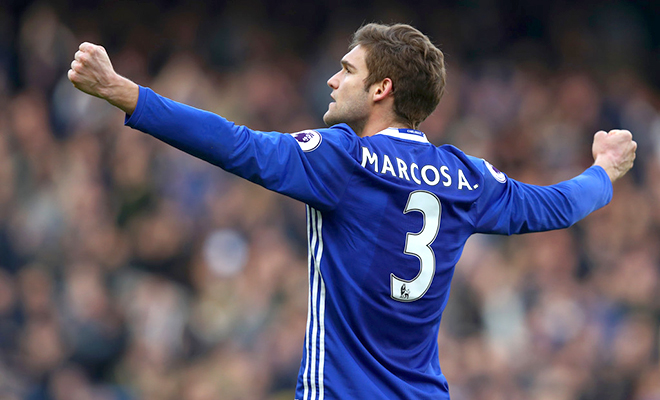 Marcos Alonso: 7.5 - Được HLV Conte chiêu mộ trong sự nghi ngờ của dư luận, tuy nhiên Alonso bất ngờ trở thành phát hiện thú vị nhất của Chelsea mùa này. Mùa này, cầu thủ người TBN ra sân 29 lần, ghi được 6 bàn.