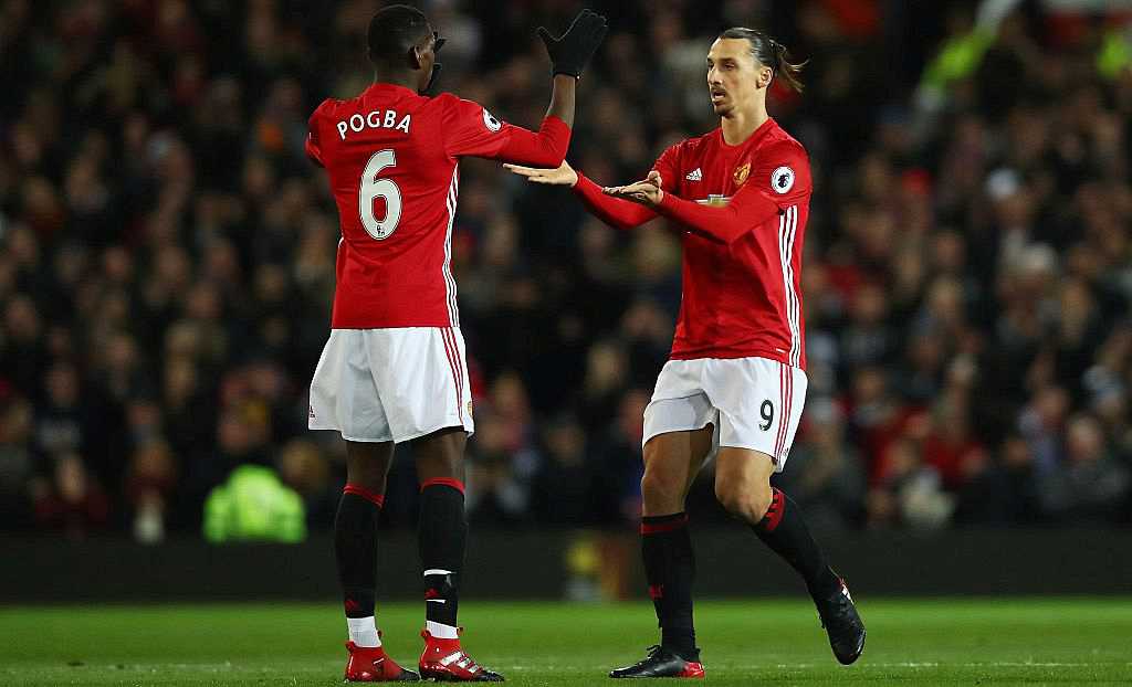 Pogba hết lời khen ngợi Ibrahimovic.