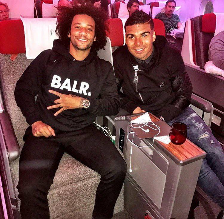 Trong khi đó, Casemiro cùng Marcelo bay về Brazil.