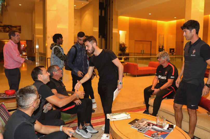 Hôm qua, các cầu thủ BĐN chỉ vừa hội quân tại khách sạn.