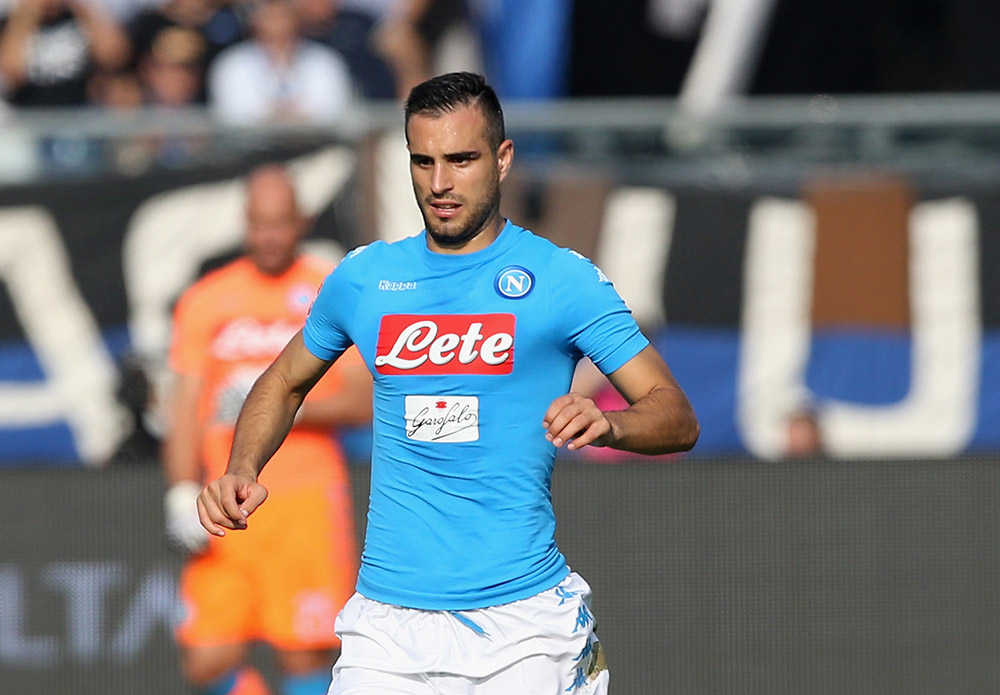 Maksimovic trong màu áo Napoli.