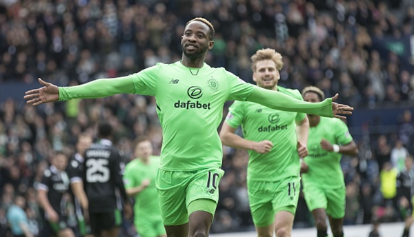 Dembele trong màu áo Celtic.