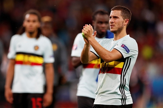 Ngôi sao Hazard không thể giúp tuyển Bỉ giành chiến thắng. Ảnh: Internet.