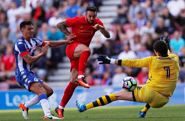 Đầu tiên là bàn khai thông thế bế tắc ở phút 71 do công của Danny Ings. Ảnh: Internet.