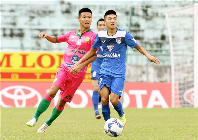 Đồng Tháp buộc Than Quảng Ninh phải chia điểm. Ảnh: Dương Thu.