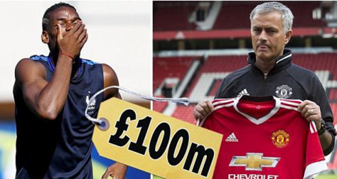 Manchester United chịu chi hơn 100 triệu bảng cho bản hợp đồng Paul Pogba. Ảnh: Internet.