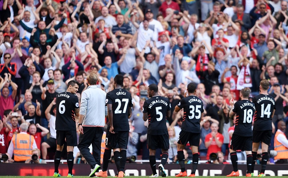 Còn đối với đoàn quân của HLV Jurgen Klopp, họ đã có ngày khởi đầu như mơ ở mùa giải Premier League 2016-17. Ảnh: Internet.
