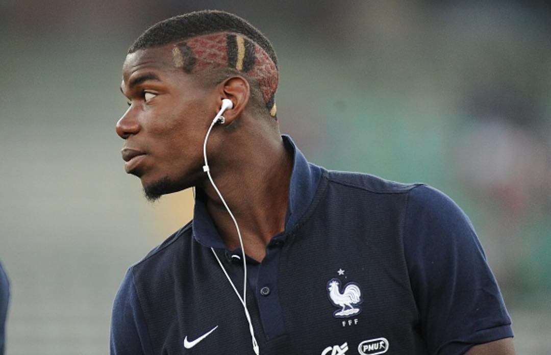 Kiểu tóc rắn sữa của Pogba. Ảnh: Internet.