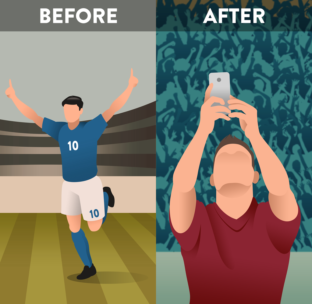 Ăn mừng bàn thắng: Thời trước, cầu thủ ăn mừng khá đơn điệu. Họ thường giơ cao hai tay lên trời rồi vừa chạy vừa nhảy. Với cầu thủ hiện đại, phong cách ăn mừng vô cùng đa dạng.