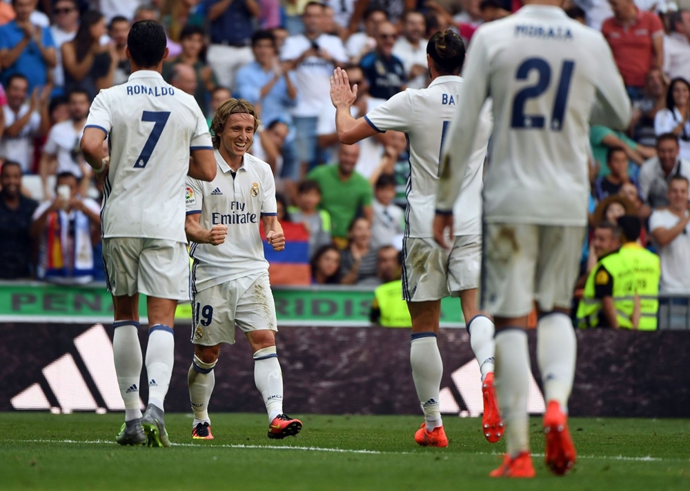 Luka Modric cũng kịp góp một bàn thắng trong trận đấu này. Ảnh: Internet.