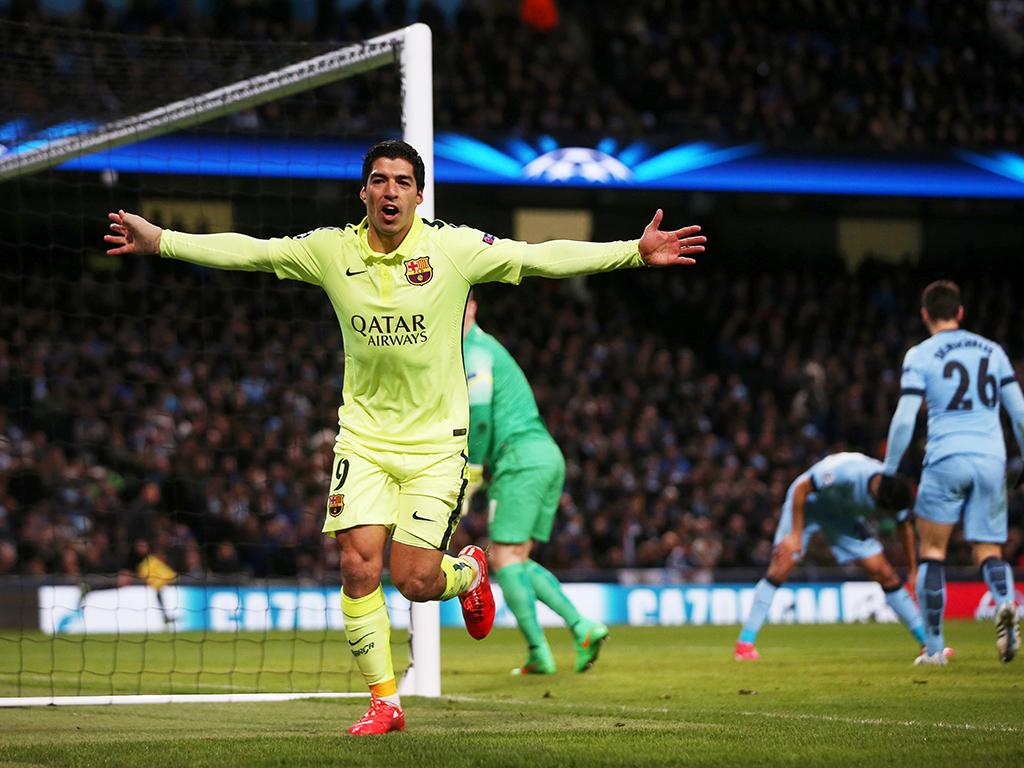 Suarez ma mãnh sẽ là hiểm họa cho hàng thủ Man City. Ảnh: Internet.