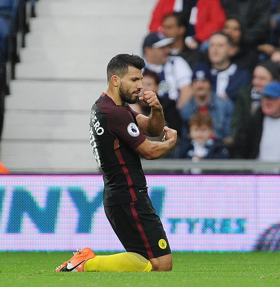 Với cú đúp này, tiền đạo 28 tuổi đã có pha lập công thứ 149 cho Man City. Ảnh: Internet.