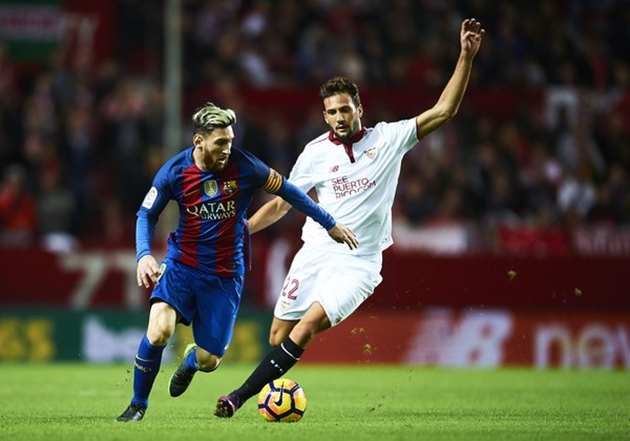 Messi tạo ra sự khác biệt trước Sevilla cuối tuần rồi. Ảnh: Internet.