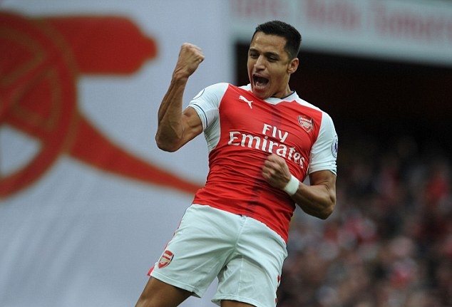 3. Alexis Sanchez: 12 bàn/17 trận cho Arsenal tại Ngoại hạng Anh mùa này. Tỷ lệ 1 ăn 5 (5/1). Ảnh: Talksport.