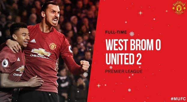 Manchester United đã giành thắng lợi trong chuyến làm khách trước West Brom.