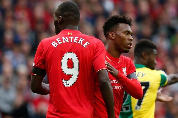 Với bàn thắng vào lưới Stoke trong trận đấu đêm qua, Sturridge đã cân bằng thành tích nổ súng của Benteke dưới thời Klopp. Ảnh: Mirror.