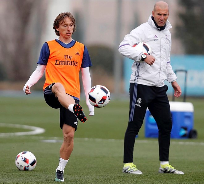 Trước đó, thầy trò HLV Zinedine Zidane sẽ có cuộc chạm trán với Sevilla cũng tại Bernabeu trong khuôn khổ lượt đi vòng 1/8 cúp Quốc gia Tây Ban Nha. Ảnh: Real Madrid.