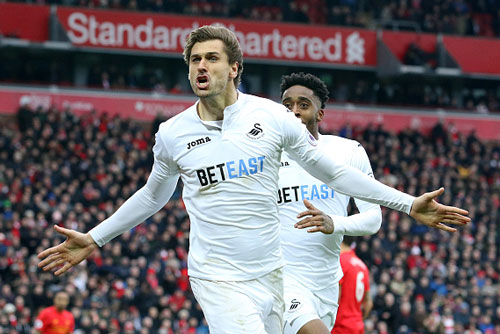5. Fernando Llorente (Swansea sang Chelsea).