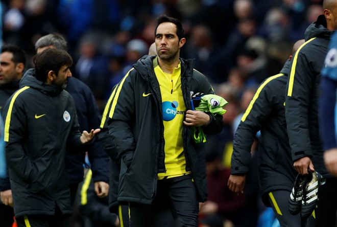 Bravo có thể rời Man City ngay hè này. Ảnh: Reuters.