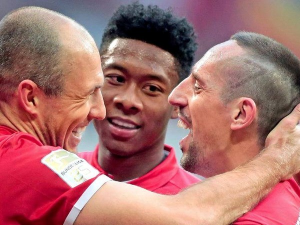 Bộ đôi Robery vẫn đạt phong độ ấn tượng. Ảnh: fcb.de.