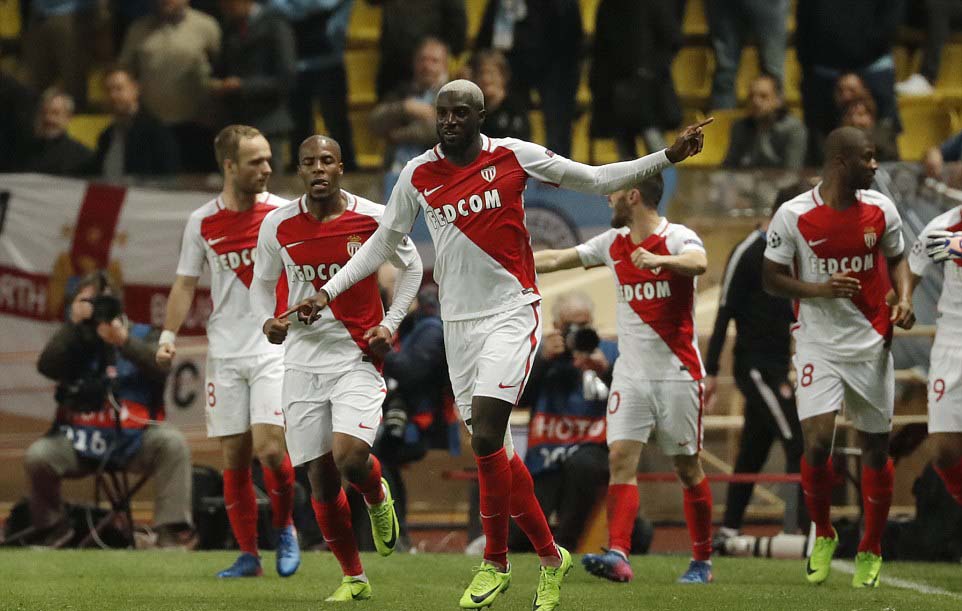 AS Monaco giành vé vào tứ kết sau khi đánh bại Man City. Ảnh: Daily Mail.
