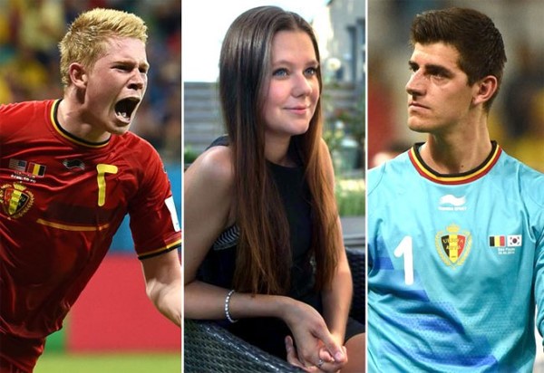 Caroline Lijnen từng qua lại với De Bruyne lẫn Courtois.