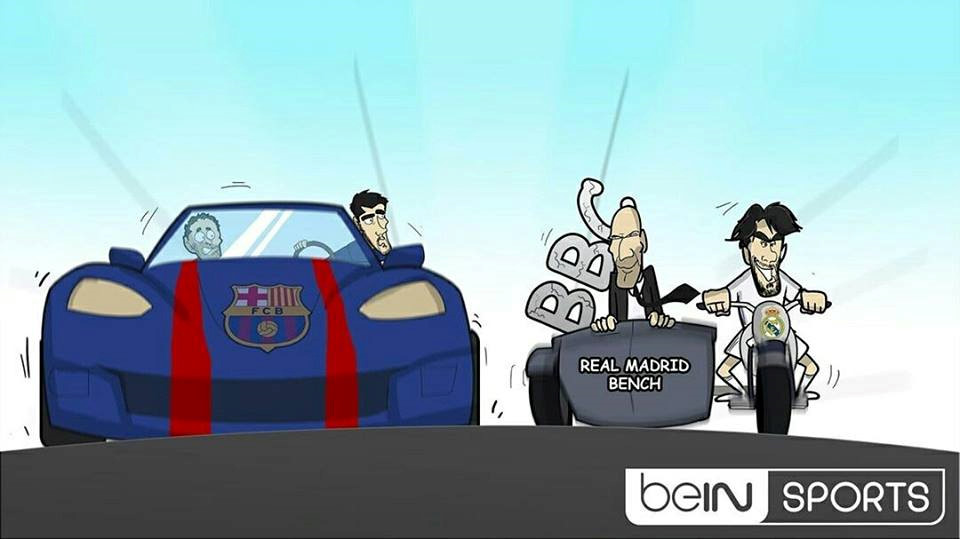 Real chỉ cần dùng chiếc xe cà tàng (đội hình phụ) mà vẫn song hành với Barcelona.