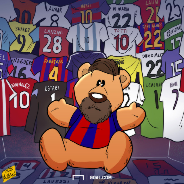 Bộ sưu tập áo đấu của Messi lên tới hàng trăm chiếc, nhưng không hề có chiếc áo của Ronaldo.