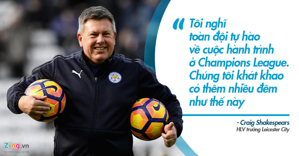 Leicester lọt top 8 đội mạnh nhất Champions League ngay lần đầu tham dự.