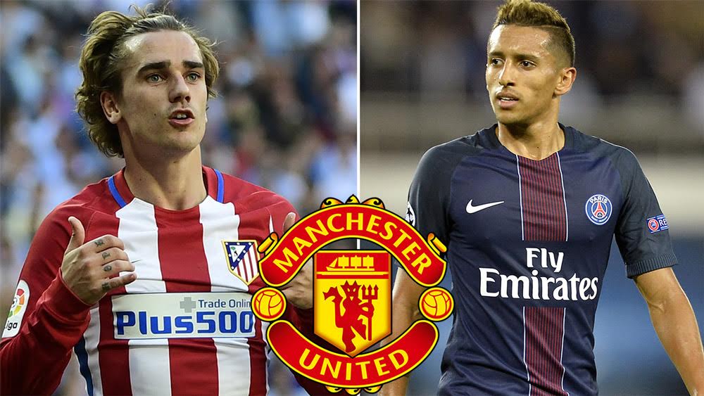 Griezmann và Marquinhos mượn danh MU kiếm tiền.