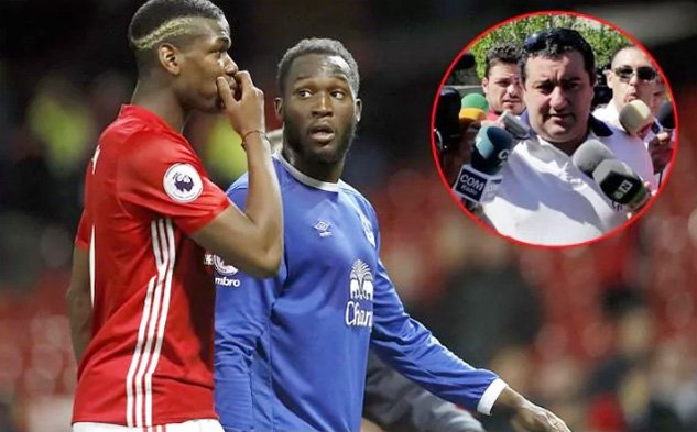 Raiola đưa cả hai cầu thủ đắt giá nhất nước Anh là Pogba và Lukaku về Old Trafford.
