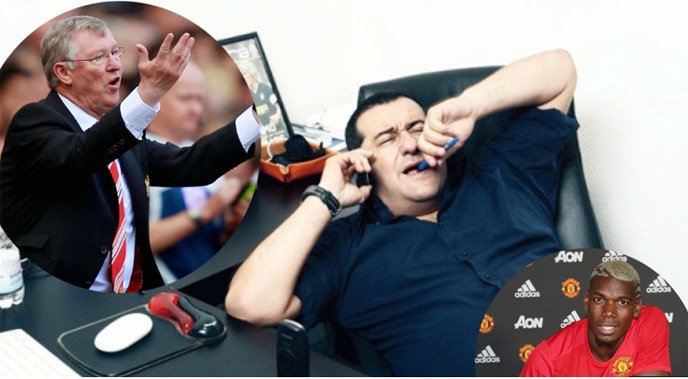 Sir Alex từng chửi thẳng mặt Raiola khi xúi Pogba rời MU cách đây 5 năm.