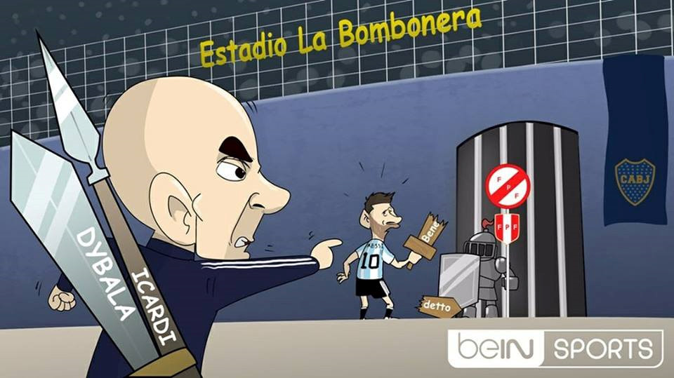 Không Paulo Dybala. Mauro Icardi cũng không nốt. Chơi cao nhất trên hàng công lại là cái tên xa lạ Dario Benedetto. Phía dưới, Alejandro Gomez chạy cánh trái, còn Leandro Paredes đá cặp tiền vệ với Ever Banega. Rất ngạc nhiên khi vào thời điểm nước sôi lửa bỏng và đề cao yếu tố kinh nghiệm, Jorge Sampaoli lại tin dùng những người này. Cả 3 đều chỉ 1 lần khoác áo Albiceleste trước đó. Cầm thanh gươm gỗ Benedetto, Messi không thể hoàn thành nhiệm vụ công phá Peru. Messi kết hợp với 10 khúc gỗ tạo thành đội tuyển Argentina.