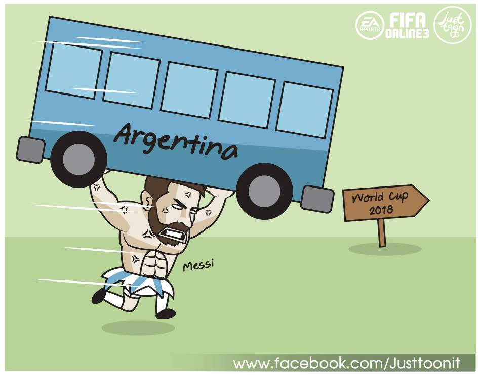 Trong 8 trận gần nhất ở vòng loại World Cup 2018, chỉ có 2 "cầu thủ" ghi bàn cho ĐT Argentina: Lionel Messi và bàn phản lưới nhà.