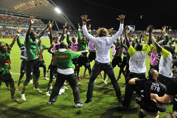 Renard Harve vô địch CAN 2012 với đội tuyển Zambia.