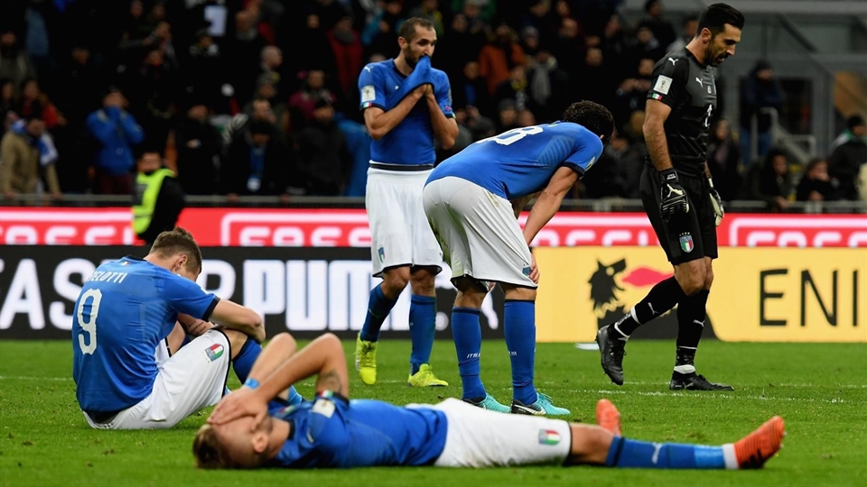 Đội tuyển Italia lỡ hẹn VCK World Cup 2018.