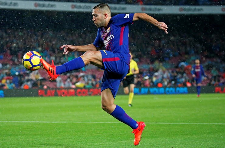 Jordi Alba chơi đầy bùng nổ từ đầu mùa giải.