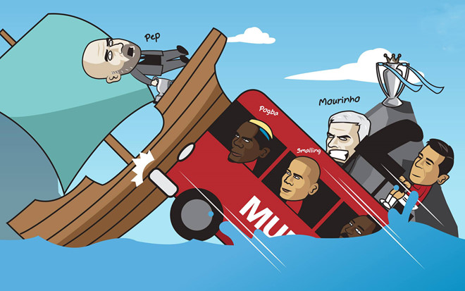 Trong khi đó, "con thuyền" Man City của Pep Guardiola liên tục gặp khó khăn. Sau thất bại 2-3 trước MU ở derby Manchester, Man xanh cũng chưa thể chạm tay vào cúp vô địch Premier League.