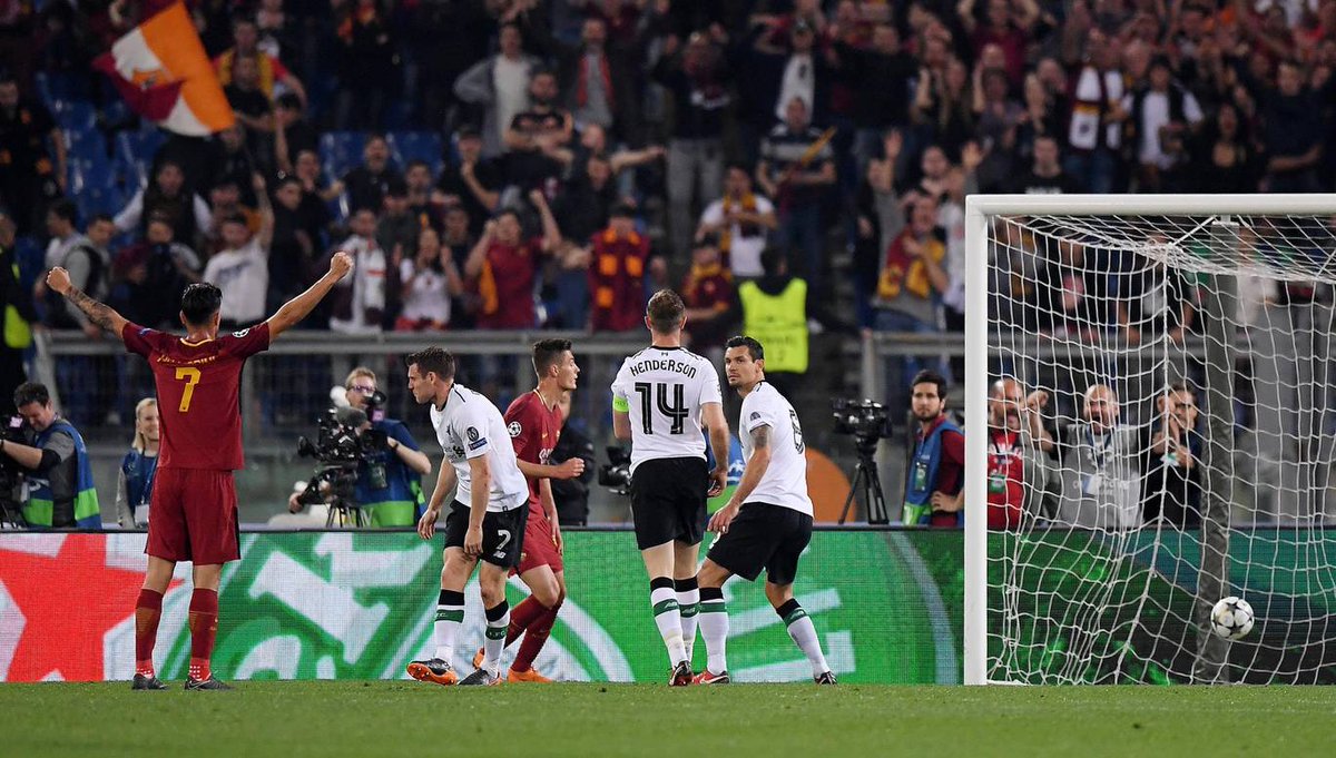 Liverpool suýt phải ôm hận trước Roma ở bán kết Champions League.