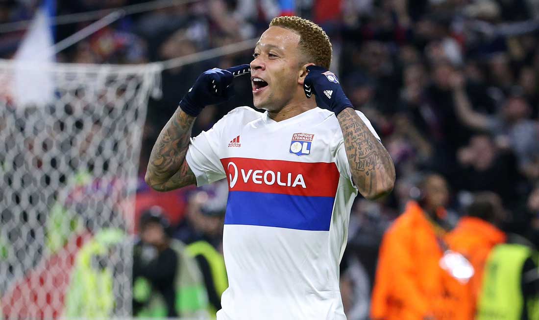 Memphis Depay đã lấy lại phong độ vốn có trong màu áo Lyon.