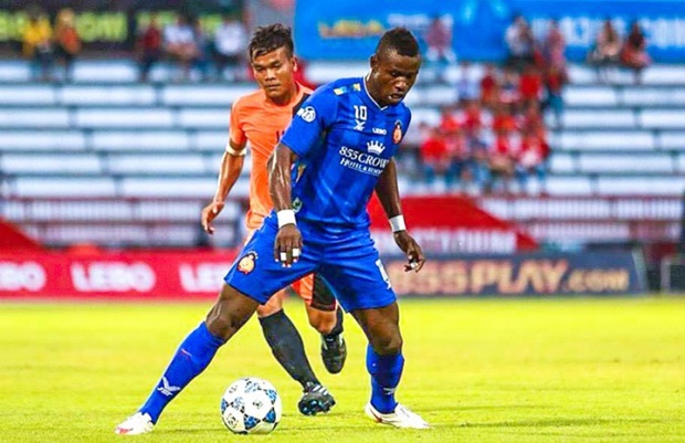 Vua phá lưới giải Campuchia - G.Bisan bị Than Quảng Ninh thanh lý ngay trước giai đoạn lượt về V-League 2016. Ảnh: Internet.
