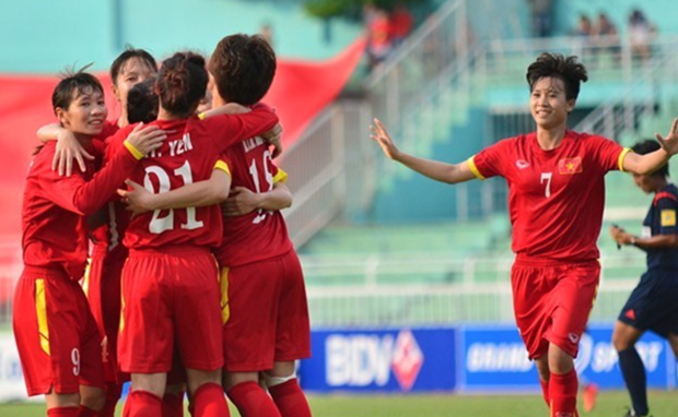 ĐT nữ VN dù thắng Thái Lan ở vòng bảng nhưng thua khi gặp lại ở chung kết. Ảnh: Internet.