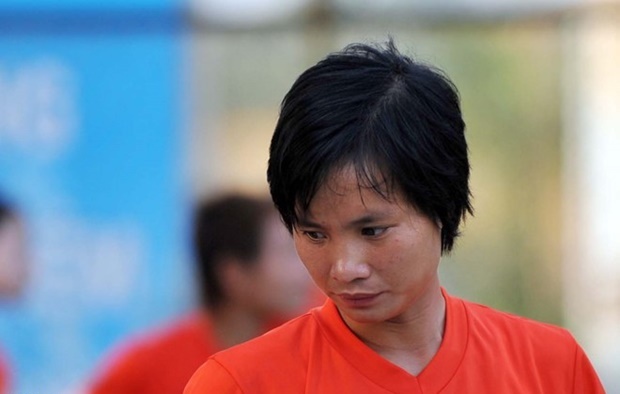 Minh Nguyệt dù gỡ hoà 1-1 trong 2 hiệp chính nhưng bỏ lỡ nhiều cơ hội và còn đá hỏng lượt sút luân lưu của mình. Ảnh: Quốc Bảo.