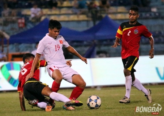 U19 Việt Nam vẫn có bàn thắng từ những pha phối hợp rất đẹp mắt. Ảnh: VFF.