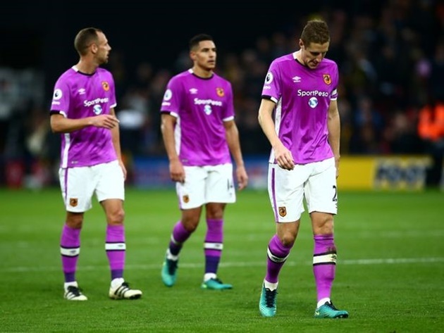 16,9%: Người hâm mộ hiếm khi thấy các cầu thủ Hull City thực hiện đường chuyền về phía sau. Đây cũng là thành tích tốt nhất trong số 20 đội bóng tham dự Premier League mùa này. Tuy nhiên, "Bầy hổ" không nên lấy đó làm tự hào bởi họ đang giữ một vị trí trong nhóm cầm đèn đỏ. Ảnh: Internet.