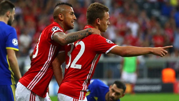 Joshua Kimmich - Bayern Munich - Bàn thắng ghi được : 3.