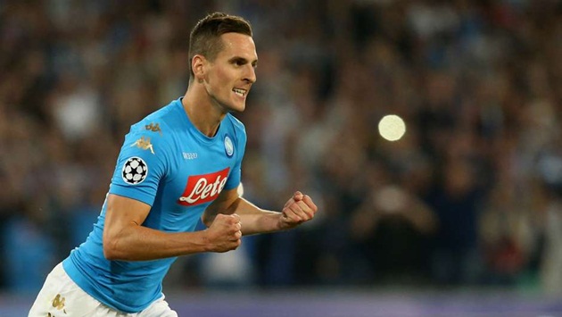 Arkadiusz Milik - Napoli - Bàn thắng ghi được: 3.