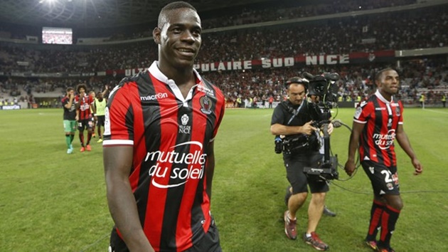 Balotelli đã có 6 bàn cho Nice.
