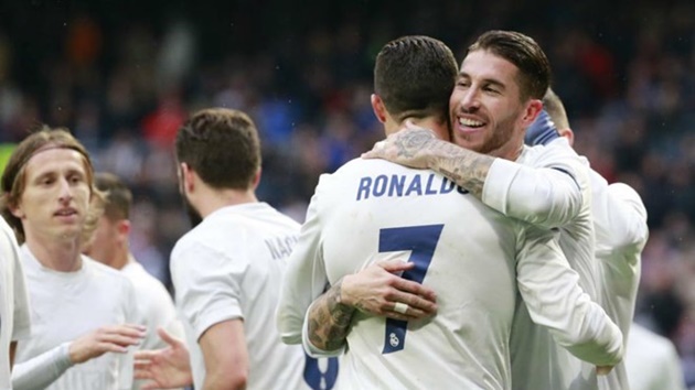 Ronaldo lập cú đúp giúp Real đánh bại Sporting Gijon.