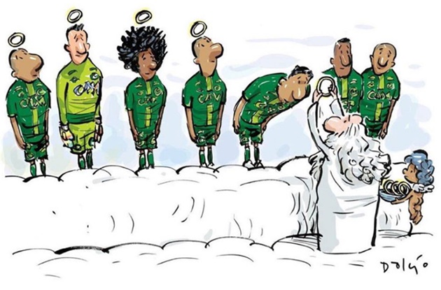 "Các cầu thủ Chapecoense đã lên thiên đường..."